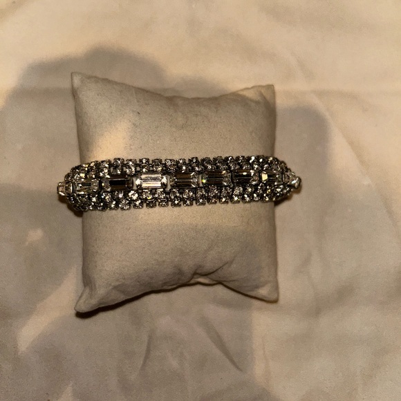Vintage rhinestone Art Deco style bracelet - Picture 4 of 6